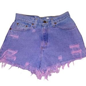 Vintage Levi's 521 Distressed Shorts  Cutoffs Size S